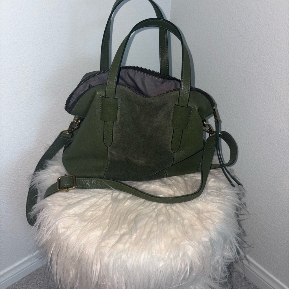 Fossil Green Shoulder Bag